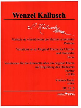 Wenzel Kallusch Notenblätter Variationen über ein original Thema