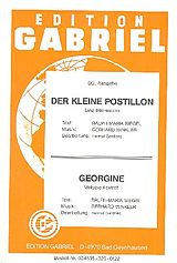 Gerhard Winkler Notenblätter Der kleine Postillon und Georgine
