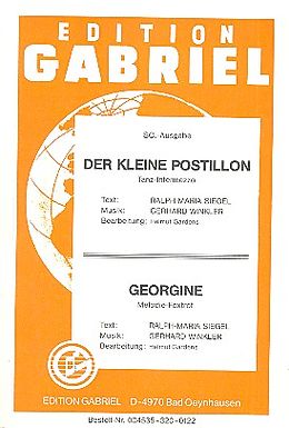 Gerhard Winkler Notenblätter Der kleine Postillon und Georgine