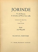 Josef Wingenfeld Notenblätter Jorinde von der Prinzessin, die
