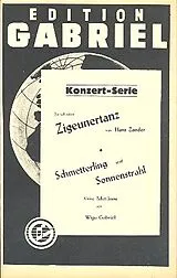  Notenblätter Zigeunertanz - und Schmetterling und