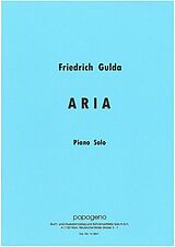 Friedrich Gulda Notenblätter Aria