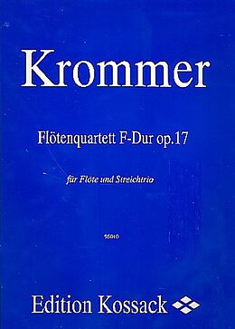 Franz Vinzenz Krommer Notenblätter Quartett F-Dur op.17