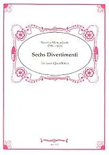 Saverio Mercadante Notenblätter 6 Divertimenti
