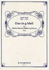Adolf Kern Notenblätter Duo g-Moll