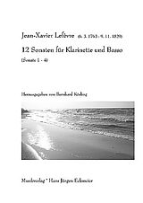 Jean Xavier Lefèvre Notenblätter 12 Sonaten Band 1 (Nr.1-4)