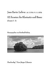 Jean Xavier Lefèvre Notenblätter 12 Sonaten Band 2 (Nr.5-7)