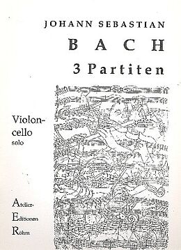 Johann Sebastian Bach Notenblätter 3 Partiten