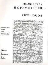 Franz Anton Hoffmeister Notenblätter 2 Duos