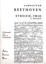 Ludwig van Beethoven Notenblätter Trio D-Dur op.87