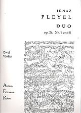 Ignaz Joseph Pleyel Notenblätter 2 Duos aus op.24