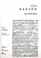 Béla Bartók Notenblätter 44 Duos Band 1 (Nr.1-30)