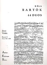Béla Bartók Notenblätter 44 Duos Band 1 (Nr.1-30)