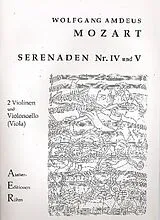 Wolfgang Amadeus Mozart Notenblätter Serenaden Nr.4 und Nr.6