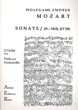 Wolfgang Amadeus Mozart Notenblätter Sonate Es-Dur KV292