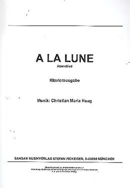 Christian Maria Haug Notenblätter À la lune