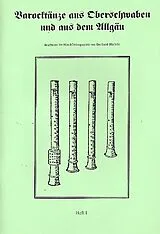  Notenblätter Barocktänze aus Oberschwaben und aus