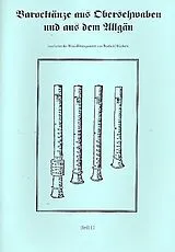  Notenblätter Barocktänze aus Oberschwaben und aus