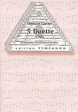 Giuseppe Clavari Notenblätter 5 Duette um 1760