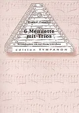 Manuel Canales Notenblätter 6 Menuette mit Trios
