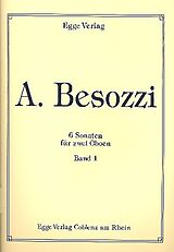 Alessandro Besozzi Notenblätter 6 Sonaten Band 1 (Nr.1-3)