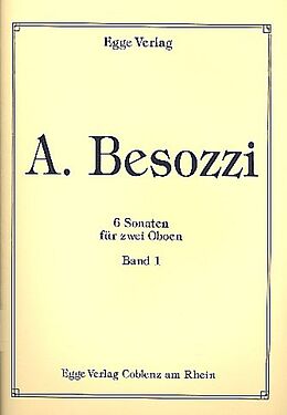 Alessandro Besozzi Notenblätter 6 Sonaten Band 1 (Nr.1-3)