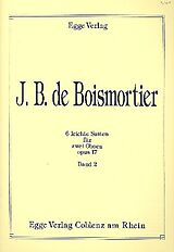 Joseph Bodin de Boismortier Notenblätter 6 leichte Suiten op.17 Band 2 (Nr.4-6)