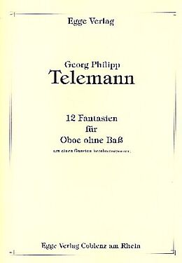 Georg Philipp Telemann Notenblätter 12 Fantasien