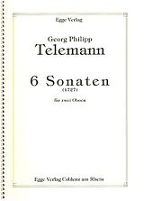Georg Philipp Telemann Notenblätter 6 Sonaten (1727)