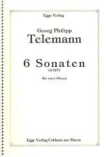 Georg Philipp Telemann Notenblätter 6 Sonaten (1727)