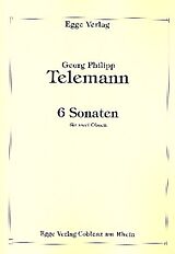 Georg Philipp Telemann Notenblätter 6 Sonaten