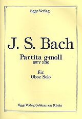 Johann Sebastian Bach Notenblätter Partita g-Moll BWV1030