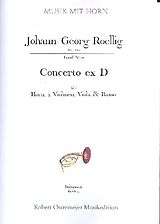 Johann Christian Roellig Notenblätter Konzert D-Dur für Horn und Streicher