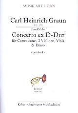 Karl Heinrich Graun Notenblätter Konzert D-Dur Lund16 für Horn