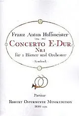 Franz Anton Hoffmeister Notenblätter Konzert E-Dur Nr.1