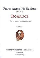 Franz Anton Hoffmeister Notenblätter Romanze für 3 Hörner und Orchester