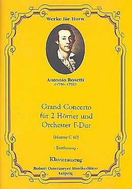 Antonio (Franz Anton Rössler) Rosetti Notenblätter Konzert F-Dur RWVC60 für 2 Hörner
