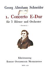 Georg Abraham Schneider Notenblätter Konzert E-Dur Nr.1
