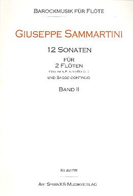 Giuseppe Sammartini Notenblätter 12 Sonaten Bd.2 (Nrs.5-8)