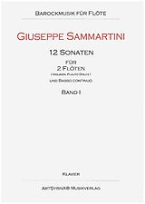 Giuseppe Sammartini Notenblätter 12 Sonaten Bd.1 (Nr.1-4)