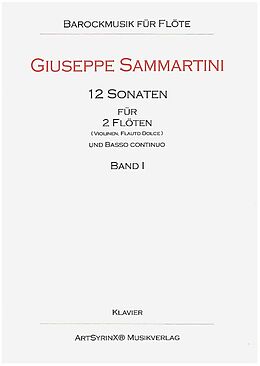 Giuseppe Sammartini Notenblätter 12 Sonaten Bd.1 (Nr.1-4)