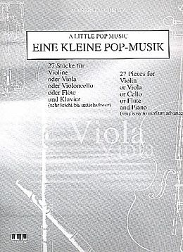 Manfred Schmitz Notenblätter Eine kleine Pop-Musik