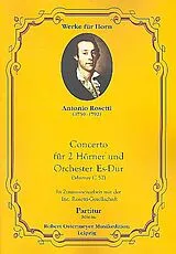 Antonio (Franz Anton Rössler) Rosetti Notenblätter Konzert Es-Dur MurrayC57