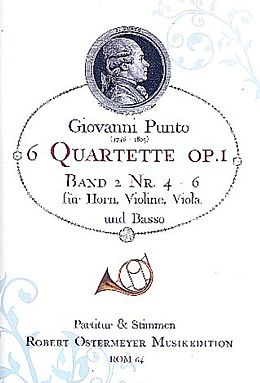 Johann Wenzel ) Punto Giovanni (= Stich Notenblätter 6 Quartette op.1 Band 2 (Nr.4-6)