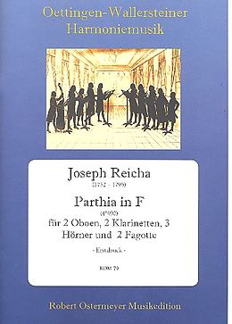 Joseph Reicha Notenblätter Parthia F-Dur für 2 Oboen