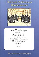 Paul Wineberger Notenblätter Parthia in F-Dur für 2 Oboen, 2 Klarinetten