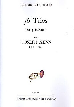 Jean-Joseph Kenn Notenblätter 36 Trios für 3 Hörner