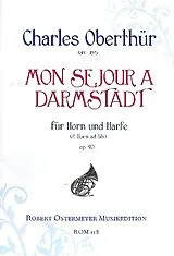 Charles Oberthür Notenblätter Mon sejour à Darmstadt op.90 für