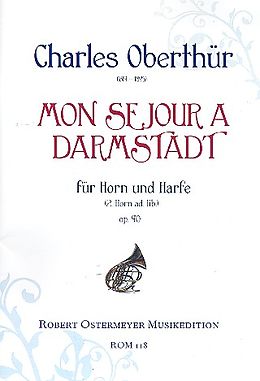 Charles Oberthür Notenblätter Mon sejour à Darmstadt op.90 für