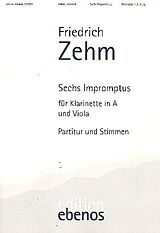 Friedrich Zehm Notenblätter 6 Impromptus